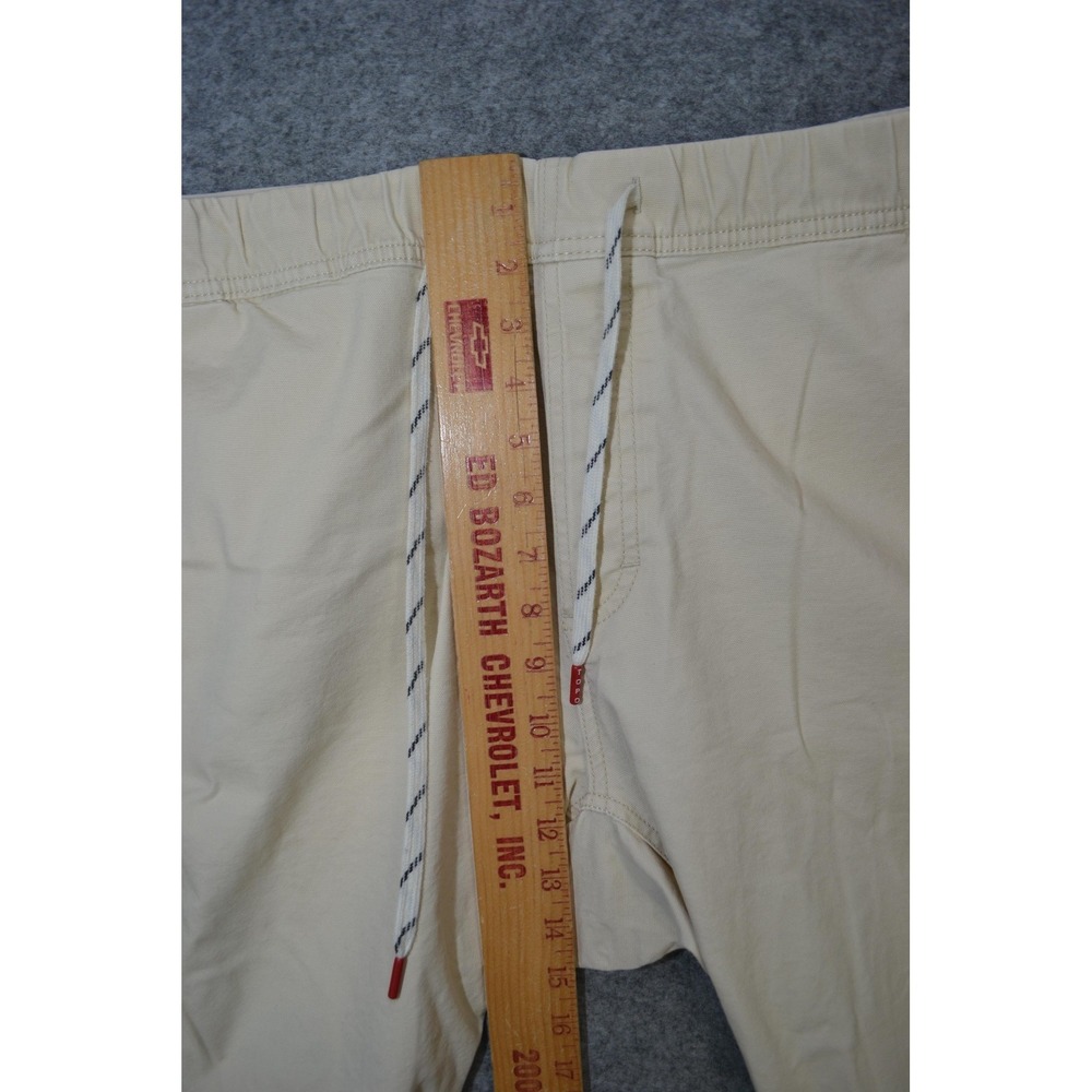 Topo Designs Pants Mens XL Beige Jogger Elastic Waist Drawstring Organic Cotton - Picture 14 of 16